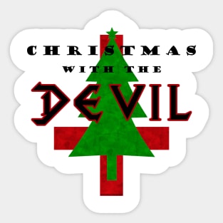 Christmas with the Devil Sticker